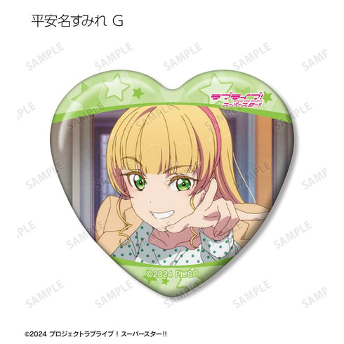 『ラブライブ!スーパースター!!』トレーディング 平安名すみれオンリー 場面写ハート型缶バッジ(単位/BOX)